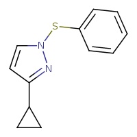 3-cyclopropyl-1-(phenylsulfanyl)-1H-pyrazole