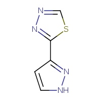 2-(1H-pyrazol-3-yl)-1,3,4-thiadiazole