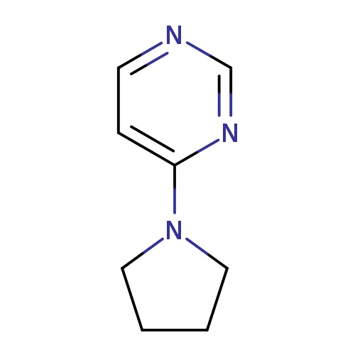4-(pyrrolidin-1-yl)pyrimidine
